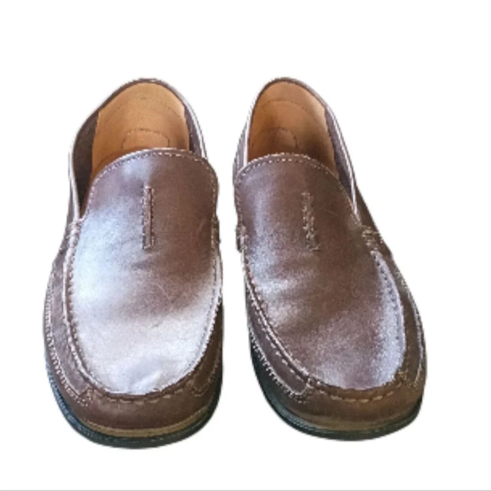 CLARKS MENS DRIVING MOCS MOCCASINS DRIVERS BROWN LEATHER 10.5M